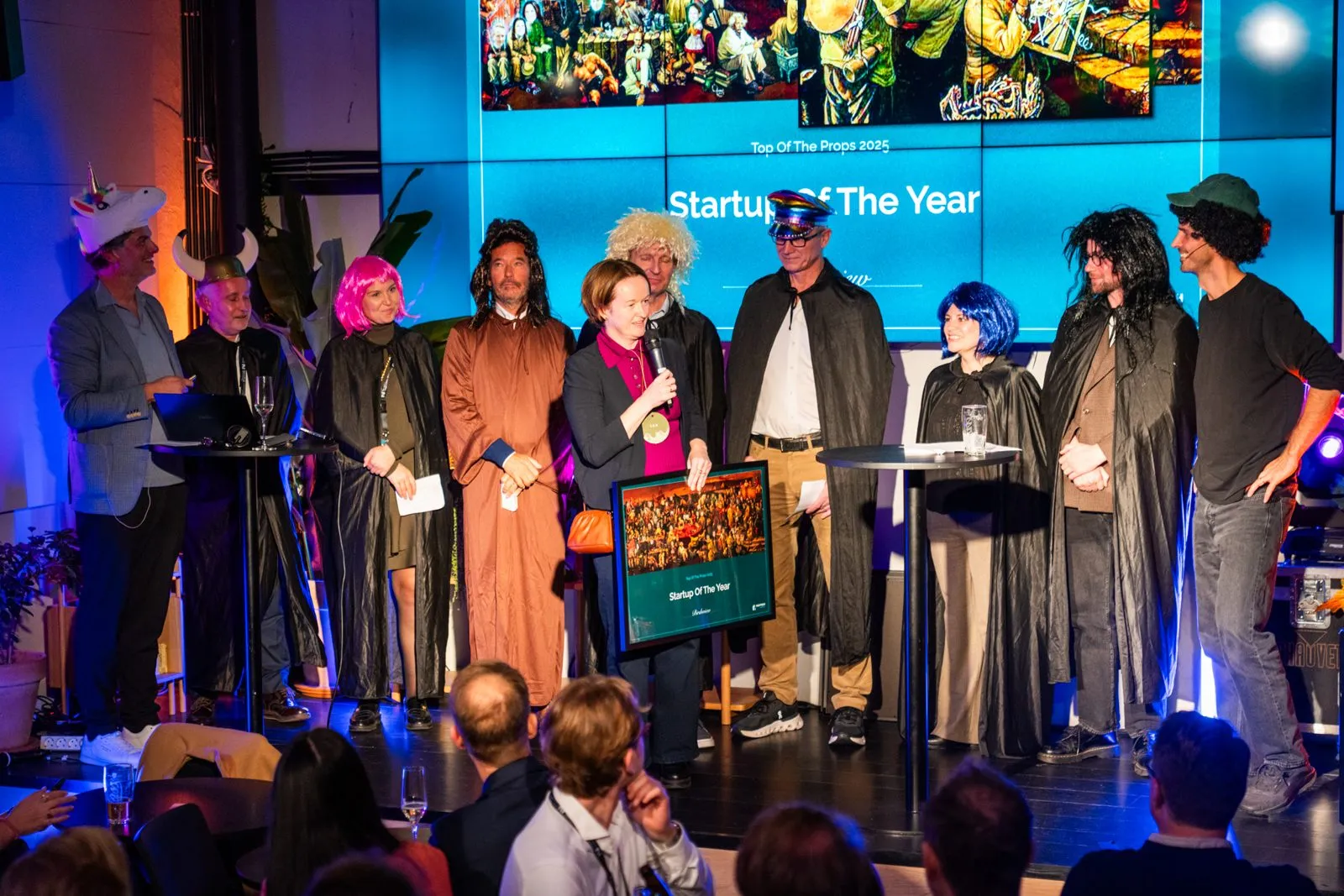 Startup of the Year is announced.